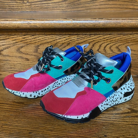 Steve Madden Colorful Cliff Platform Sneaker Women’s 6/6.5 - Picture 2 of 6